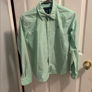 Green Oxford shirt